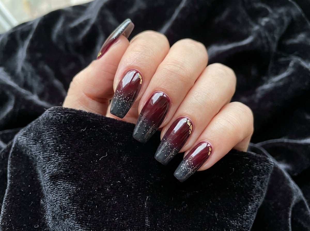 Close up of gradient coffin nails 20261020211915